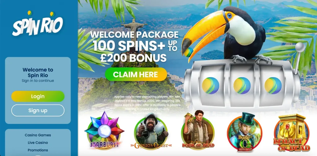 Spin Rio Casino Home